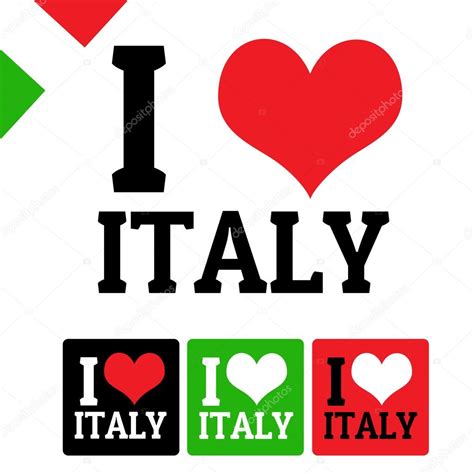 Italy usa exhibition program partnership between loveitaly, american federation of arts & directorate general of italian museums. I love Italy sign and labels — Stock Vector © roxanabalint ...