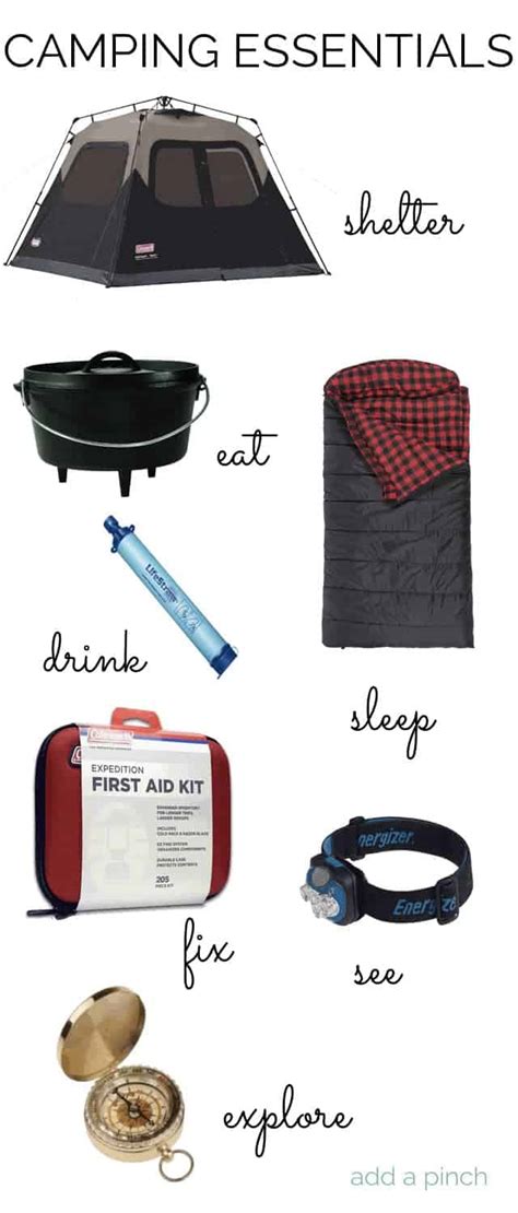 Camping is a fun, affordable and easy way to escape outdoors with your family. A Few Camping Essentials - Add a Pinch
