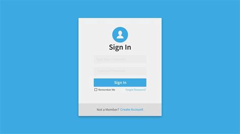 How To Create User Sign In Form Modern Ui Flat Design C Vbnet In