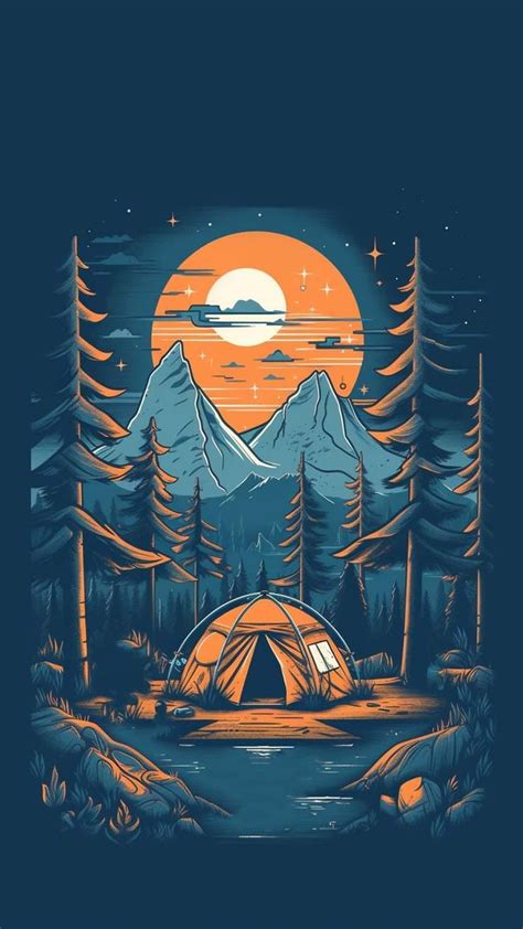 Camping In Forest Iphone Wallpaper Hd Iphone Wallpapers Iphone