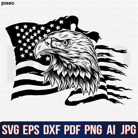 American Flag Eagle American Flag Artwork What Are Vectors Cnc