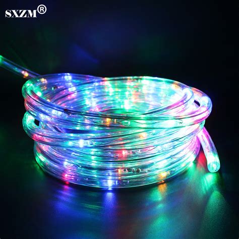 Sxzm Ac220v Flexible Led Strip Light Waterproof Multicolor Rainbow Tube