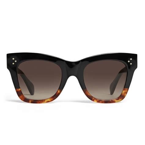Céline Classic Cat Eye Sunglasses In Acetate Black Havana Sunglasses Céline Eyewear
