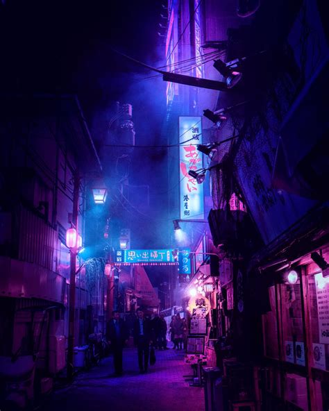 Tokyo Photography By Liam Wong Dark Purple Aesthetic Night Aesthetic