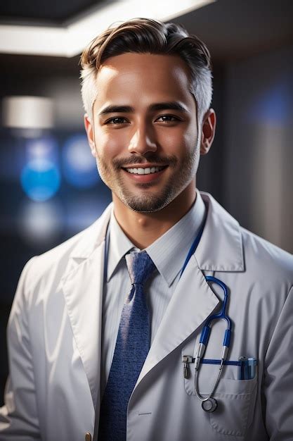 Premium Ai Image A Doctor With A Stethoscope On His Neck