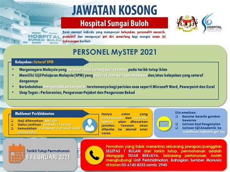 Kerja kosong jobs now available. Iklan Jawatan Hospital Sungai Buloh • Portal Kerja Kosong ...
