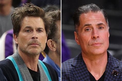 Nba Fans Are Left Spooked By Photo Of Rob Pelinka And Rob Lowe Sitting