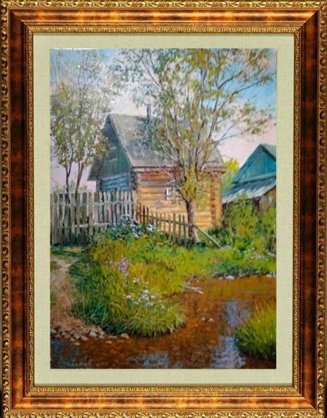 Village Art Painting Authentic House Art Oil Painting Etsy