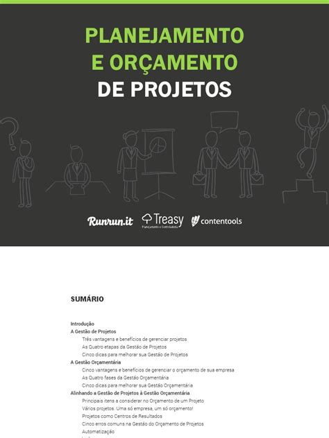 Pdf Planejamento E Orcamento De Projetos Treasy Runrun Contentools Dokumentips