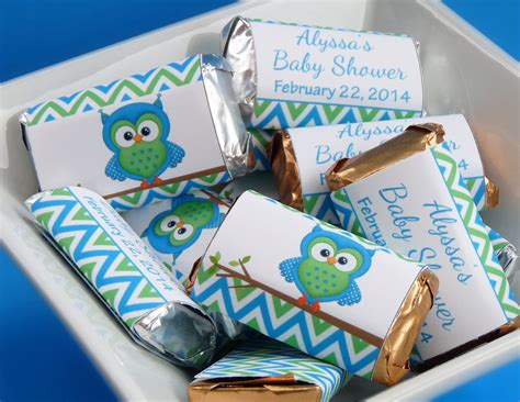 Personalized Mini Candy Bar Wrappers Baby Shower Custom Made