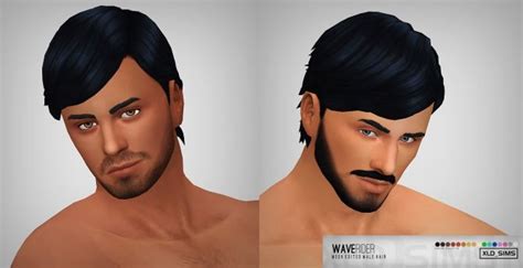 Wave Rider Mesh Edited Sp03 Hair For Males By Xldsims At Simsworkshop