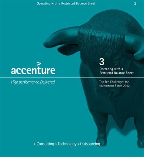 Accenture Capital Markets- operating with a restricted balance sheet