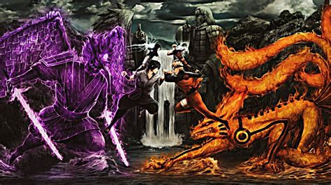 Naruto Fighting Sasuke Wallpaper