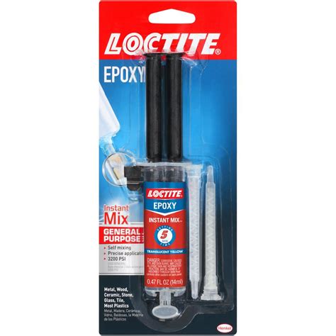 Loctite Instant Mix 047 Fl Oz 5 Minute Epoxy 1365868 The Home Depot
