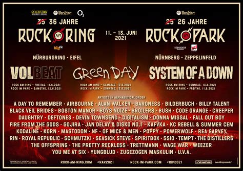 Rock Am Ring Rock Im Park 2021 Nieuws En Geruchten Festileaks Forum