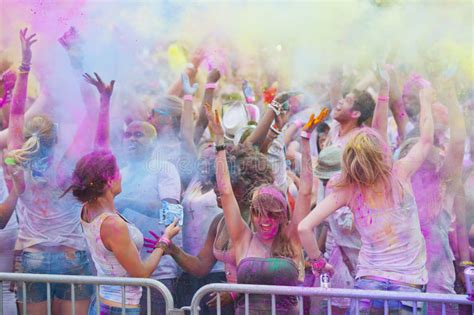 Festival Of Colour Holi One Party Editorial Image Image Of Happy