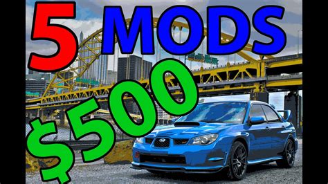 5 Easy Car Mods For 500 Or Less Youtube
