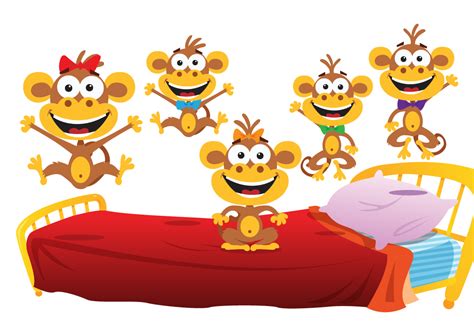 Five Little Monkeys Jumping On The Bed Images Images Poster