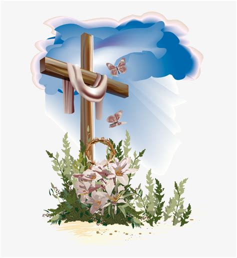 Easter Cross Resurrection Cross Easter Symbols Catholic Church Png