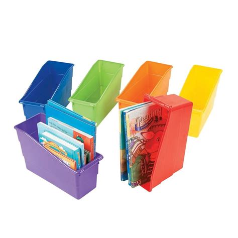 Classroom Plastic Book Organizer Educational 6 Pieces