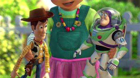 Woody And Buzz With New Child Toy Story 3 Disney Movies Disney Pixar