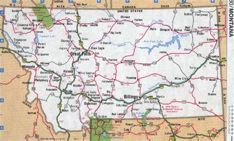 Montana Road Map