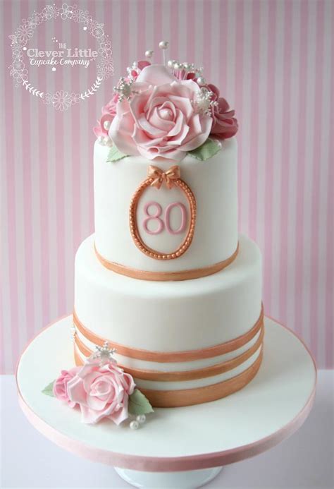 80th Birthday Cake Decorated Cake By Amandas Little Cakesdecor