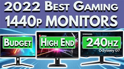 Best 1440p Gaming Monitor 2022 Budget Midrange 240hz And Ultrawide