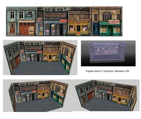 Papercraft Dioramas 1 64 Para Imprimir Gratis Kit 3 Dioramas De Papel