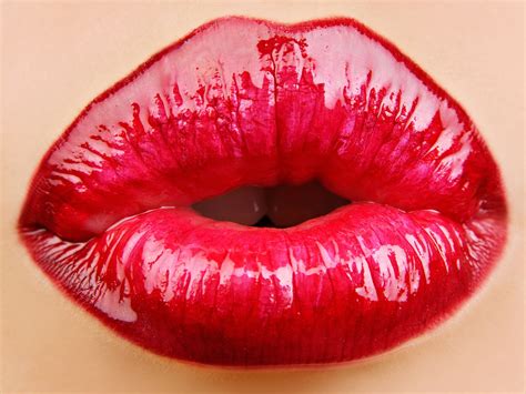 Wallpaper Lips Girl Lipstick Kiss X Hd