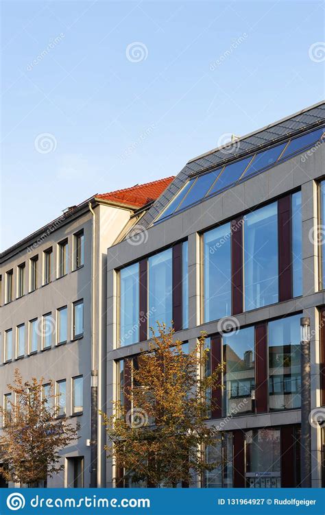 Office Building With Glass Window Facade Stock Image