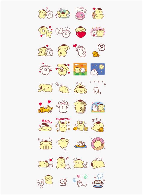 Cute Sanrio Line Stickers Hd Png Download Kindpng