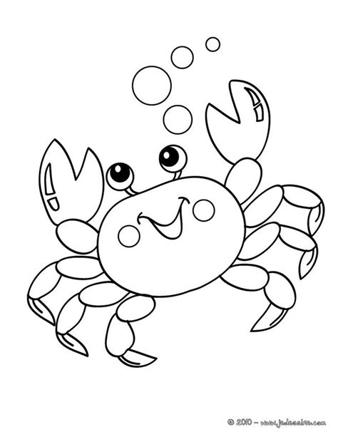Coloriages Crabe à Colorier