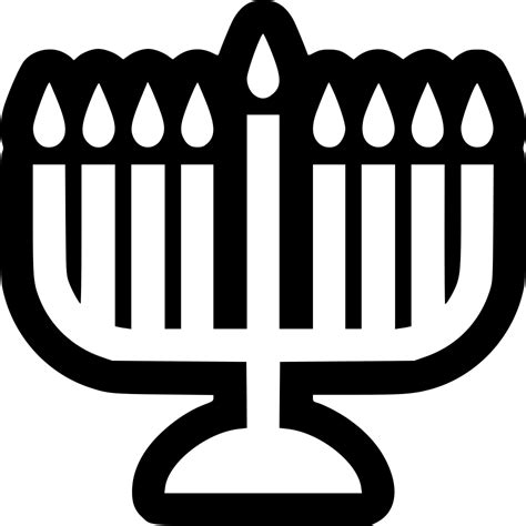 Hanukkah Svg Free - Best Menorah Illustrations, Royalty-Free Vector