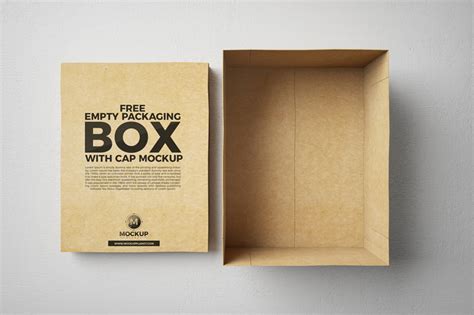 open empty packaging box mockup dribbble graphics