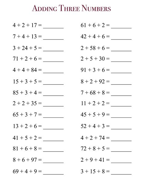 Free 3rd Grade Math Worksheets Printerfriendly