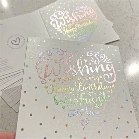 Heart And Soul Rainbow Friend Birthday Card By Michelle Fiedler Design