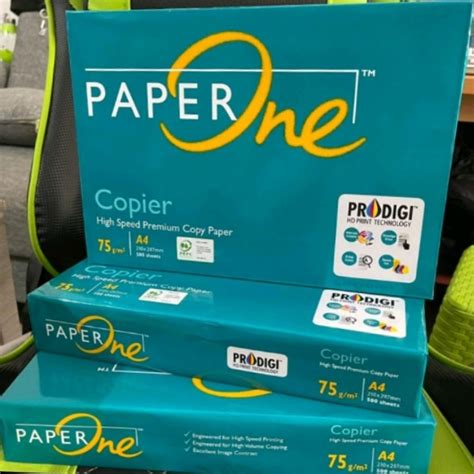 Jual Kertas Hvs A4 Papper One 75 Gram Putih Polos Shopee Indonesia
