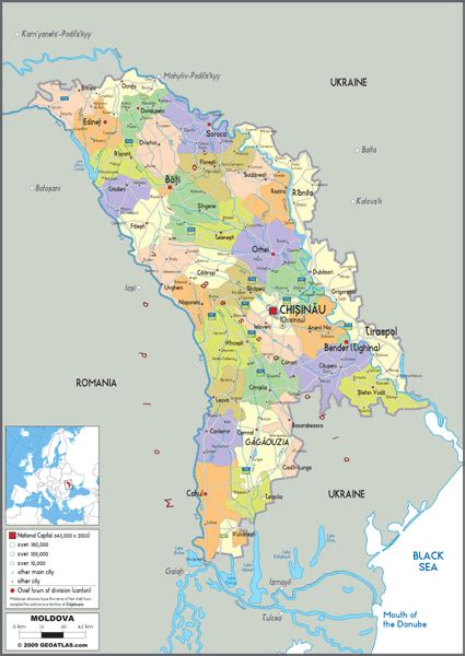Discover our hd country maps ready to zoom and download immediately. Moldova Political Wall Map by GraphiOgre