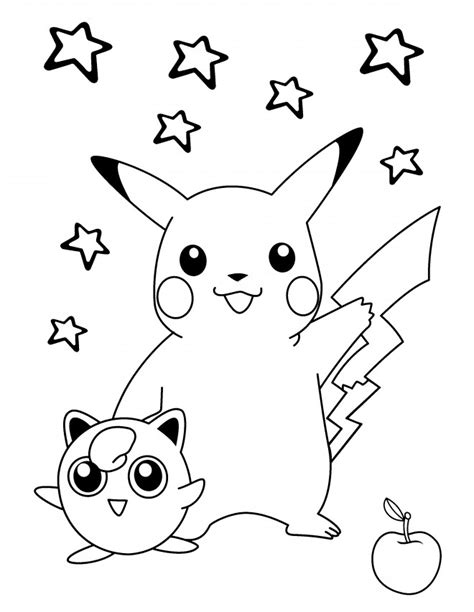 Coloriage Pikachu Kawaii Dessin Gratuit à Imprimer