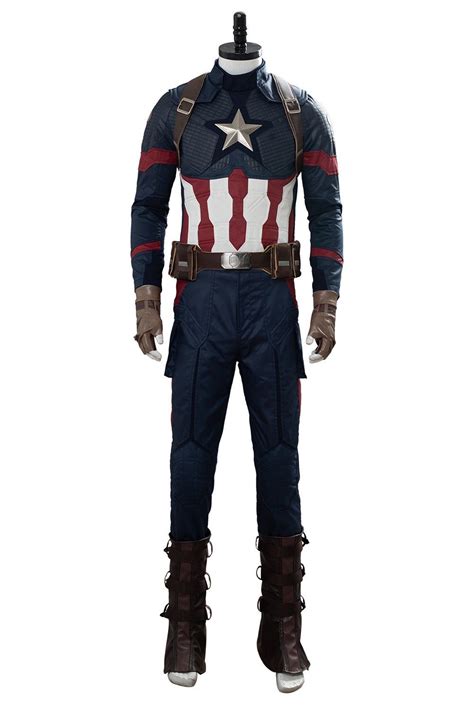 Avengers 4 Endgame Steve Rogers Captain America Cosplay Costume New