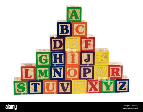 Alphabet Blocks Stock Photo Alamy