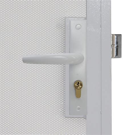 2032 X 813mm Barrier Door Steel Frame Metric Contemporary White