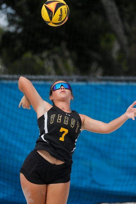 Bishop Verot Hosts Seacrest Country Day In Beach Volleyball Game Action