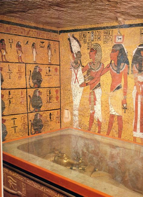 Tomba Di Tutankhamon Camera Del Sarcofago Fotos Viagens Dell Arte
