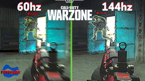 What It Looks Like To Play In 144hz Vs 60hz Call Of Duty Warzone