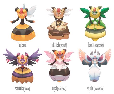 Vespiquen Variants By Bananapistol On Deviantart Pokemon Breeds