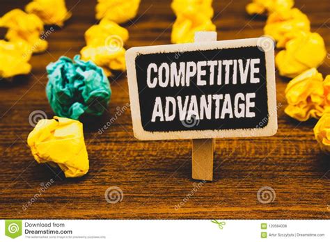 Text Sign Showing Competitive Advantage. Conceptual Photo Owning ...