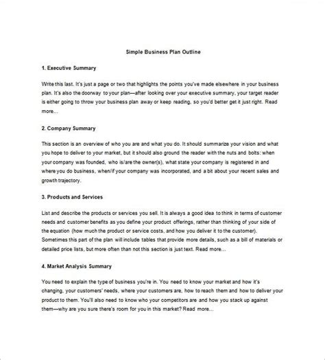 The Format Of A Business Plan Sample Business Plan Brittney Taylor