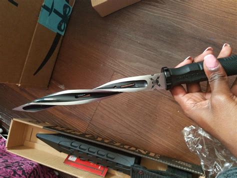 This Tri Edged Dagger I Got My Partner Its Very Sharp R